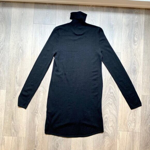 One Teaspoon Women's Merino Knit Sweater Dress Turtleneck Black Size XXS - Picture 2 of 13